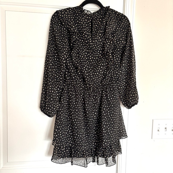 Zara Mock Neck Confetti Dress - Picture 5 of 10